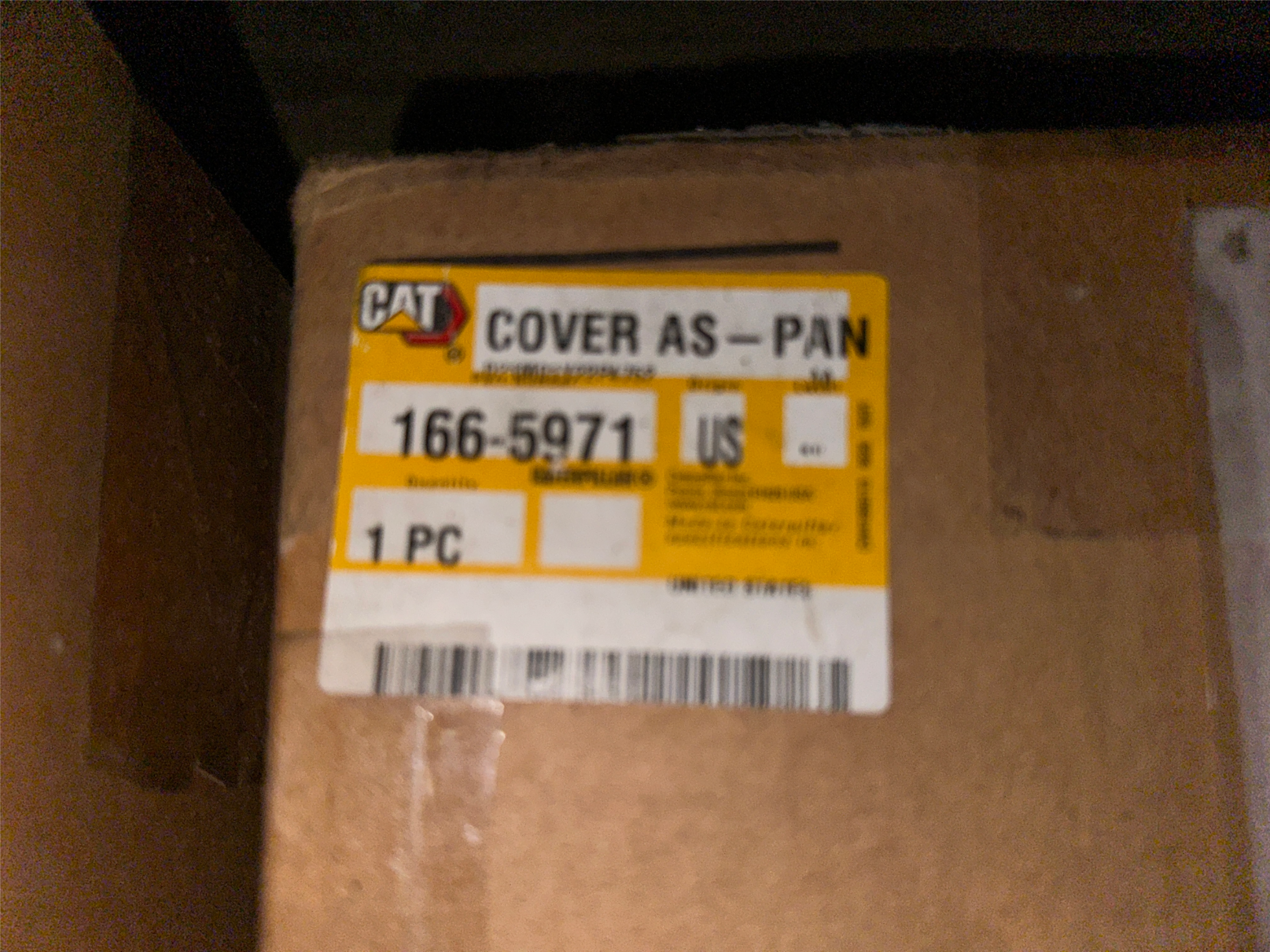 CATERPILLAR #166-5971 Genuine OEM Engine Sound Suppression Panel Cover - NEW