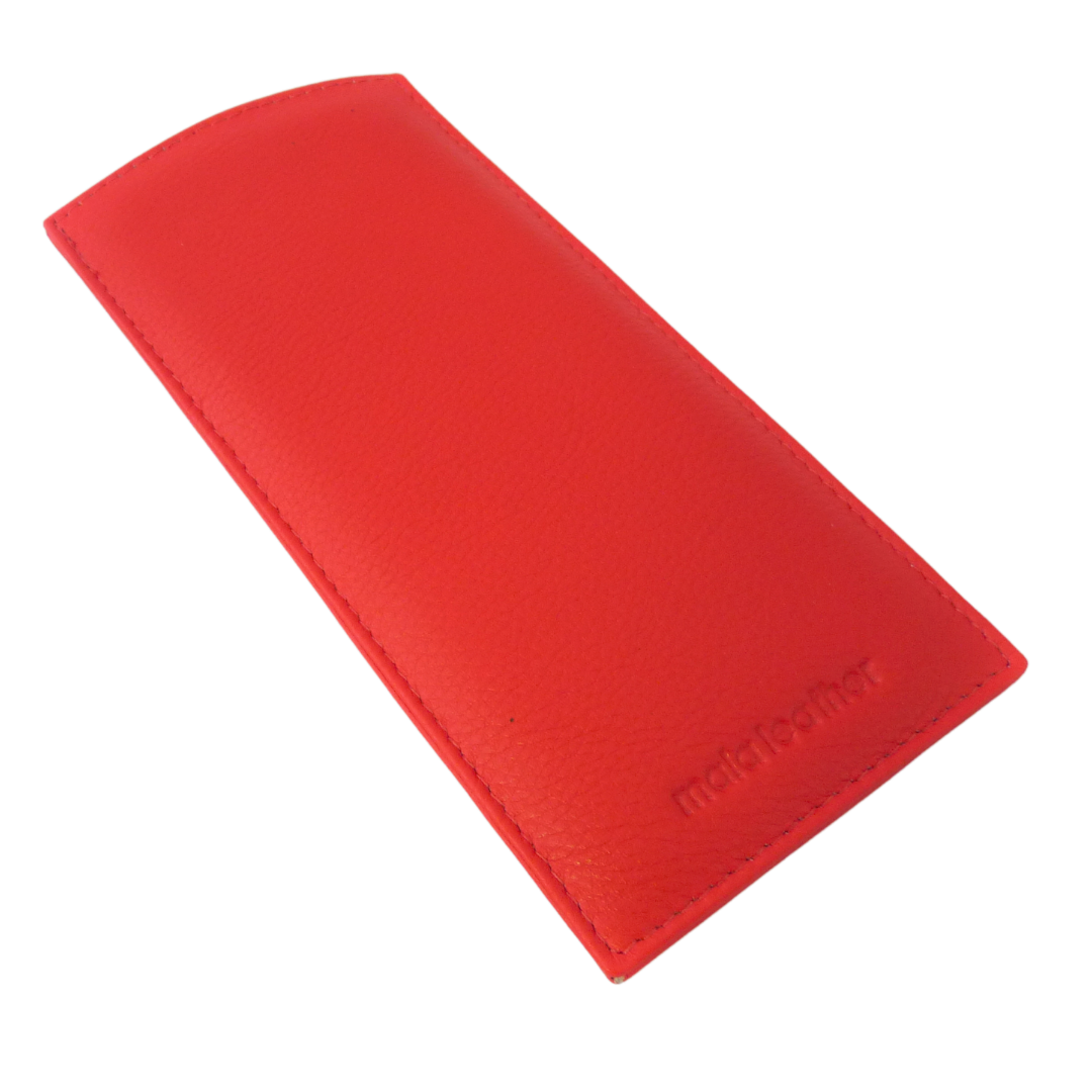 Mala Leather Glasses Slim Sleeve Case reading Lined genuine leather 557 SLIP IN - Bild 17 von 19