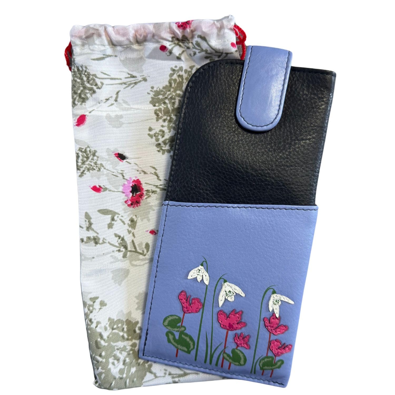 Snowdrop Leather Glasses Case Wide Fitting by Mala Leather 5213 - Picture 11 of 12