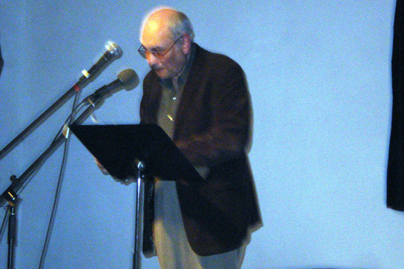 Charles Bernstein reading in June at 21 Grand in Oakland. Electrifying event.