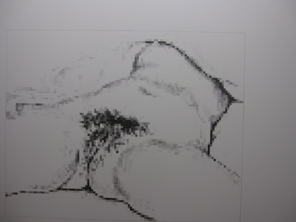 Amanda Kirkhuff, detail from wall drawing, "The Oldest Profession"