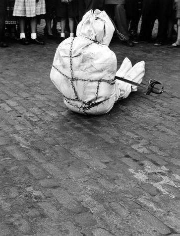 John Gutmann, _Man Struggling for Release_, 1957, printed ca. 1985; Acquired 2000, Collection SFMOMA, Bequest of John Gutmann; © 1998 Center for Creative Photography, Arizona Board of Regents