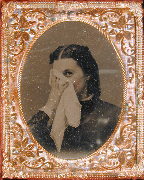 S. Shattuck, _Untitled (Woman with Handkerchief)_; before 1865; Collection SFMOMA, Accessions Committee Fund purchase