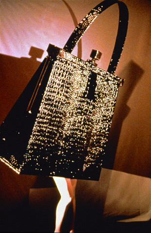Laurie Simmons, _Walking Purse_, 1989, Gift of Vicki and Kent Logan; © Laurie Simmons