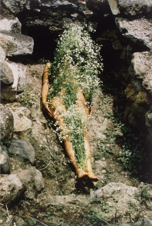 Ana Mendieta, Imagen de Yagul, from the series Silueta Works in Mexico 1973-1977, 1973