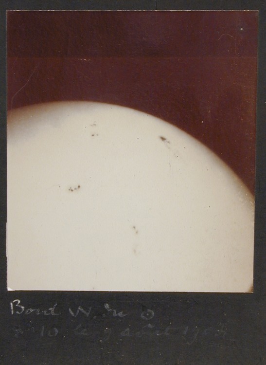 Unknown, View of the Sun, August 9, 1908, 1908