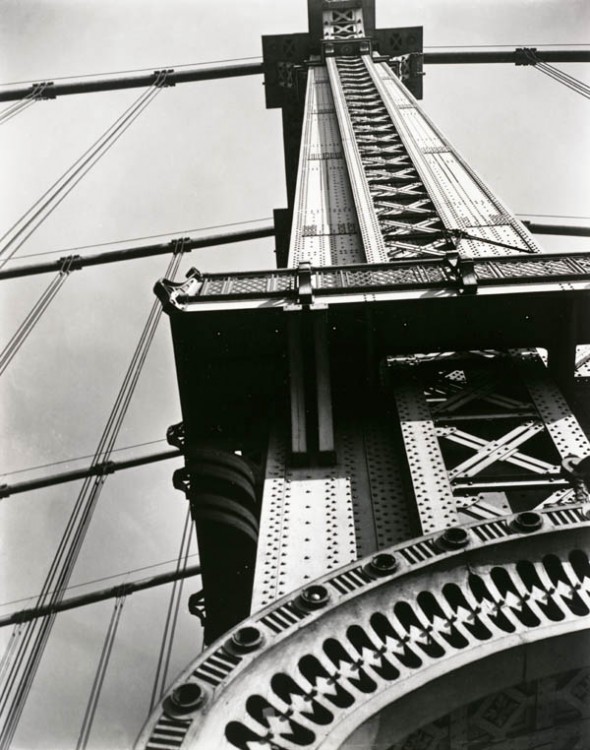 Berenice Abbott, Manhattan Bridge: Looking Up, 1936