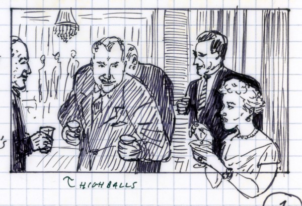 3.Paul Clipson, drawing for All That Heaven Allows (Douglas Sirk, 1955), reel 3, in REEL.