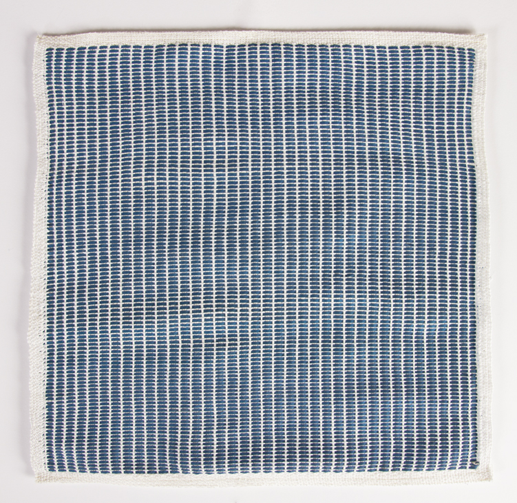 Francesca Capone, woven reproduction of Agnes Martin's Petal, 2016