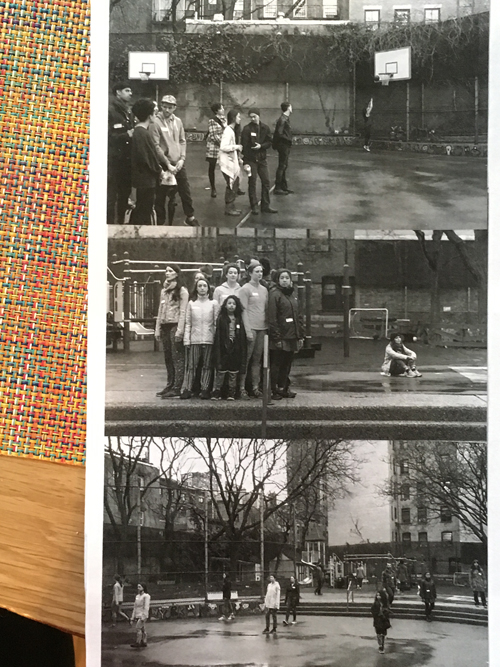 Zine stills from SHORE in Lenapehoking, 2016. SHORE by Emily Johnson. Photos by Ian Douglas. Zine by Julia Bither.