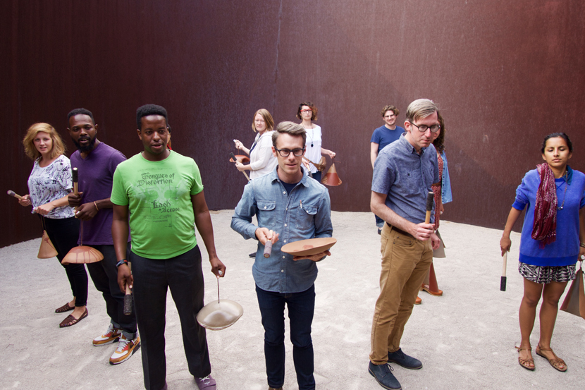Commonfield Clay performance by Chris Kallmyer. Pulitzer Arts Foundation, 2015. Photograph by Carly Ann Faye.