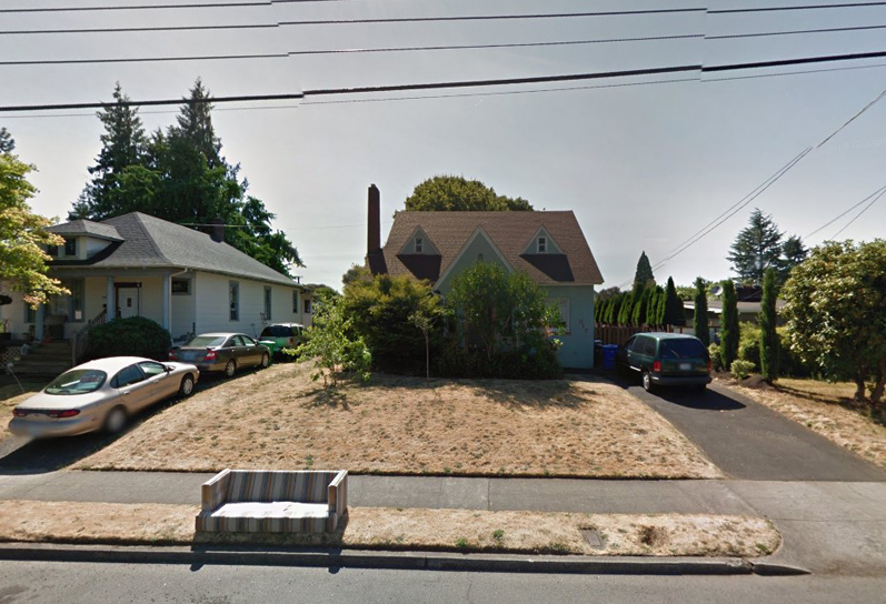 The Blue Velvet house in Southeast Portland. Photo via Google Maps. The Blue Velvet house in Southeast Portland. Photo via Google Maps.