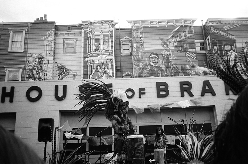 This beautiful mural celebrating Carnival was restored and the neighborhood celebrated. 24th Street and South Van Ness, 2015.