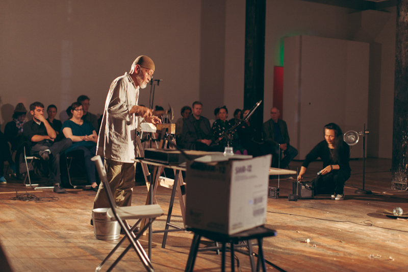 Akio Suzuki and Aki Onda: ke i te ki, September 16, 2015; The Lab, San Francisco. Photos: Tomo Saito. Akio Suzuki and Aki Onda: ke i te ki, September 16, 2015; The Lab, San Francisco. Photos: Tomo Saito.