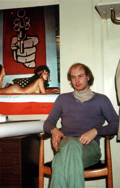 Douglas Crimp at the Solomon R. Guggenheim Museum, New York, c. 1970. Photographer unknown.