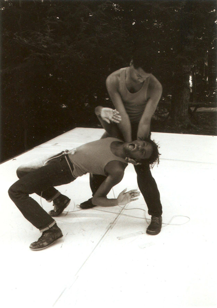 Ishmael Houston-Jones and Fred Holland, 1982. Photo: Lorie Novak.