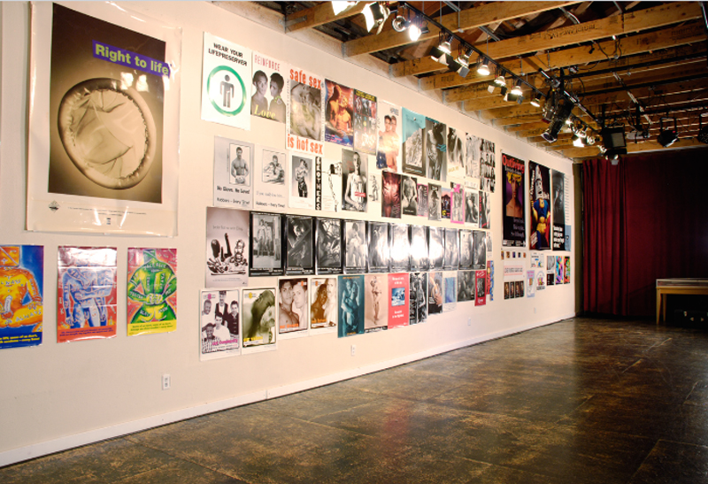 SAFE SEX BANG: The Buzz Bense Collection of Safe Sex Posters, Installation photographs at the Center for Sex & Culture, Sanaz Mazinani, 2013.