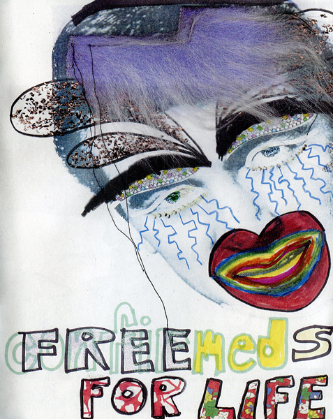 prvtdncr & bodega vendetta, page from zine House in Vermont, 2013. Courtesy of Nancy Regen Projects
