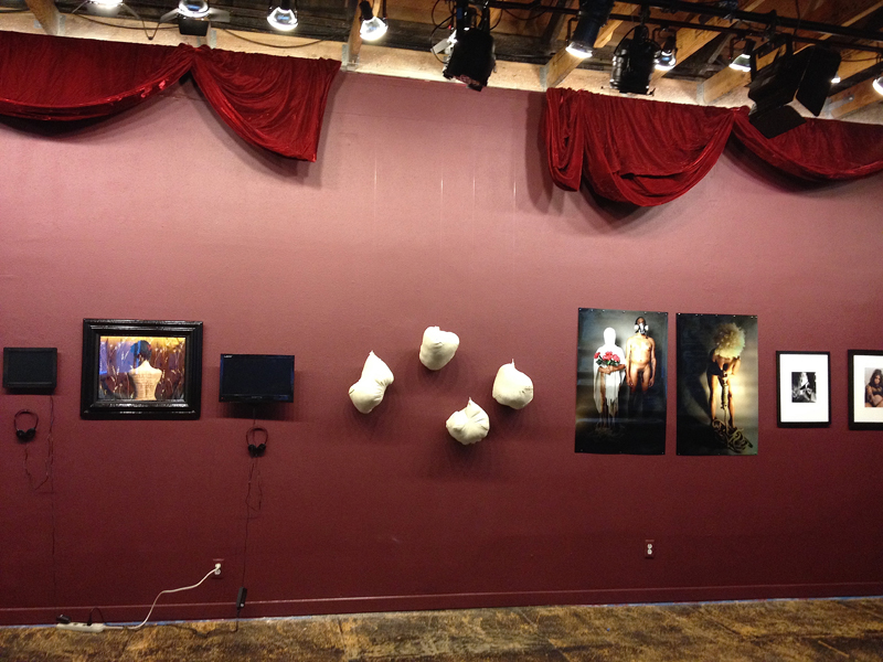 Install shot from Dark Desires: The Erotic Lives of Black Women, curated by crystal am nelson, 2014.