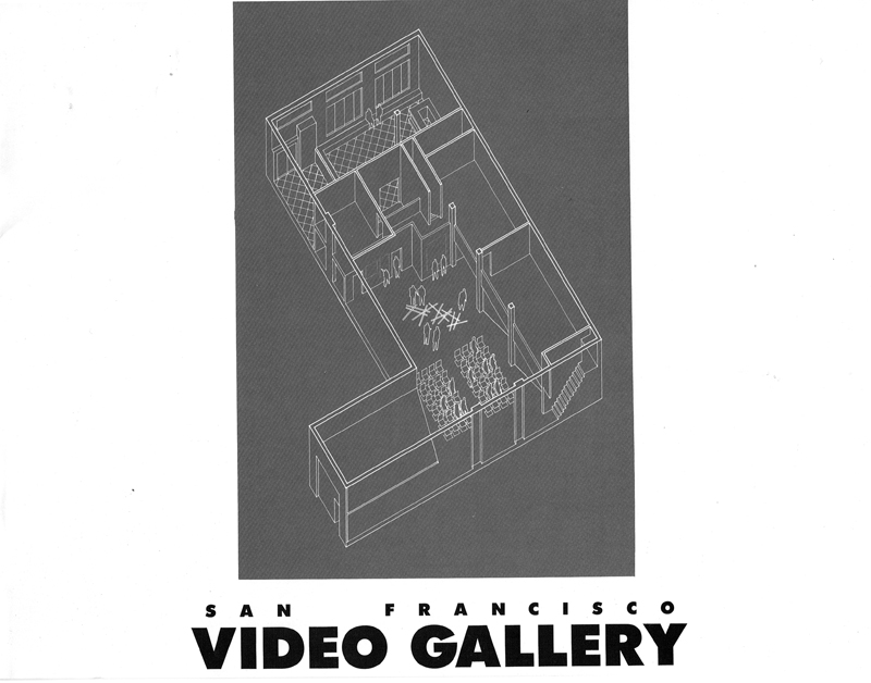 Cover of the architectural prospectus for the final Video Gallery, 1986.