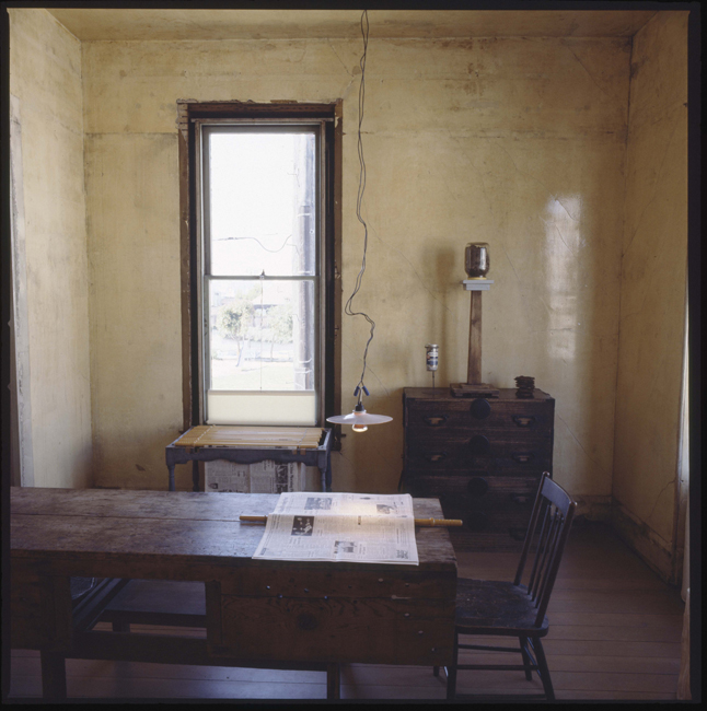 Upstairs black parlor at 500 Capp Street, 1977; photo: David Ireland; image courtesy of The 500 Capp Street Foundation.