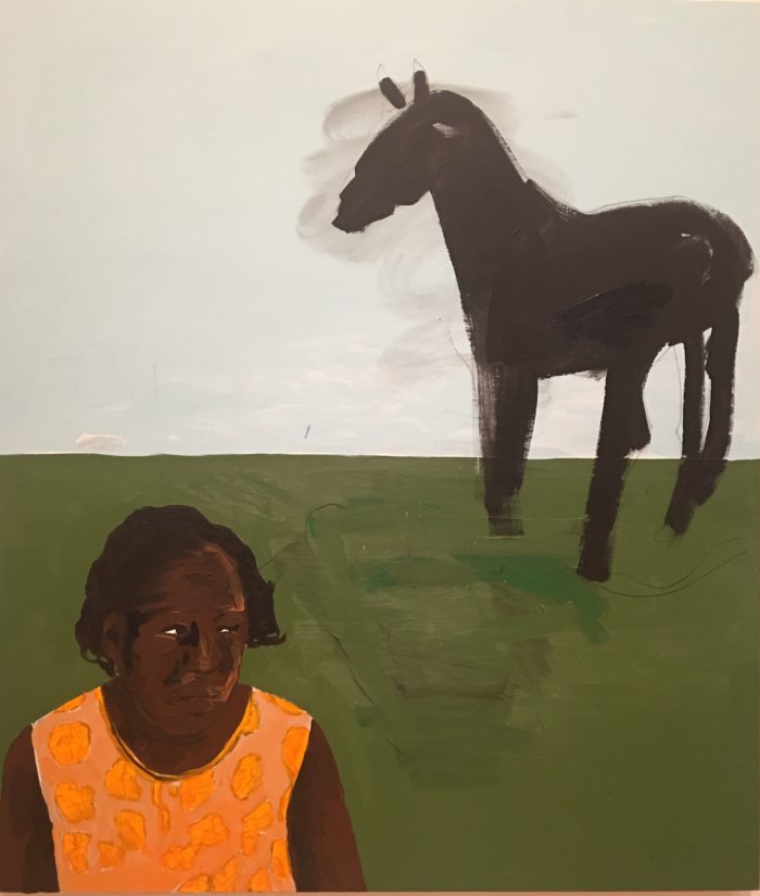 Henry Taylor, Reflecting, 2017.