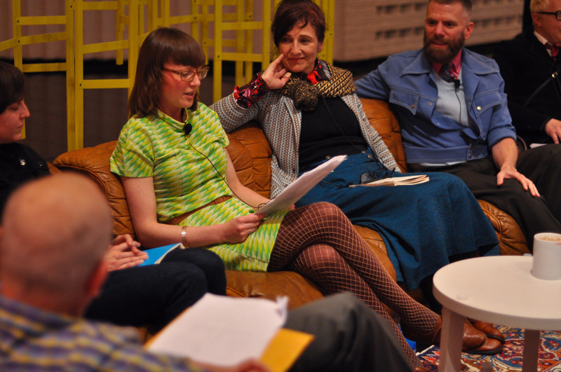 (From left to right) Brynda Glazier, Margaret Tedesco, D-L Alvarez. Photo by Charles Villyard.