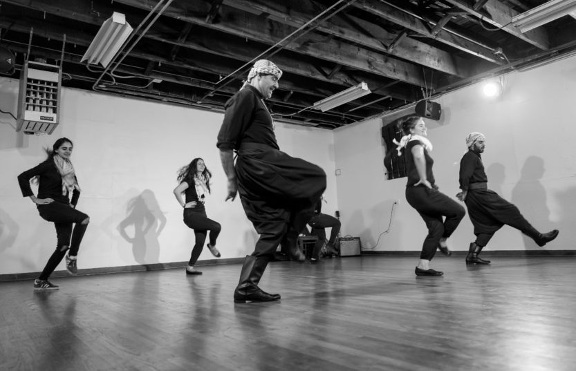 Palestinian Dabke by Aljuthoor of the Arab Shatat, choreographed by Wael Buhaissy