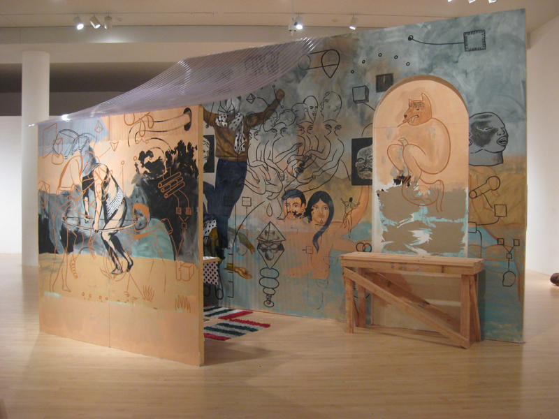Arturo Ernesto Romo, Rended Facade (mural detail), 2008. From Phantom Sightings: Art after the Chicano Movement, LACMA.