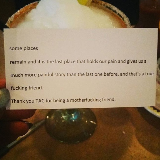 TAC 20th Anniverary card by Zari Leon.