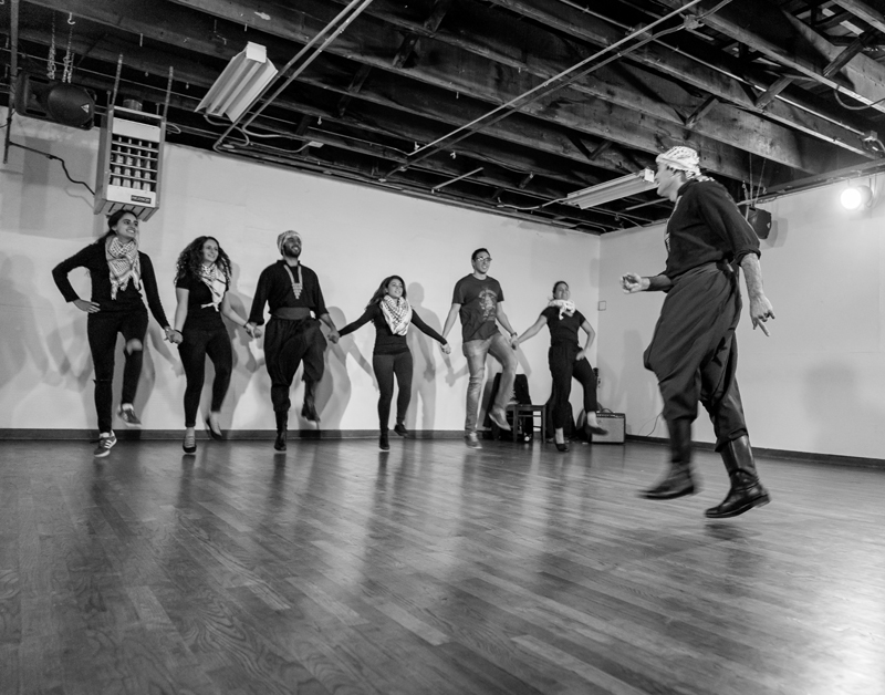 From a Dabke With Us! performance, 2017. Photo: Ricardo Esway.
