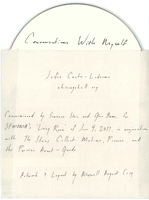 Jefre Cantu-Ledesma's Conversations With Myself CD and slipcase.