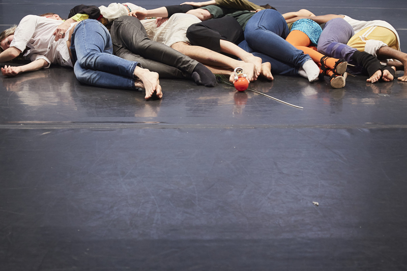 Upstanding Others at the CounterPulse Festival with Megan Young, jose e abad and Zulfikar Ali Bhutto, Tara Pandeya, Saulaman Schlegal, Nina Gasteva, Olga Tsvetkova, and Sasha Portyannikova. Photo: Alex Girard.