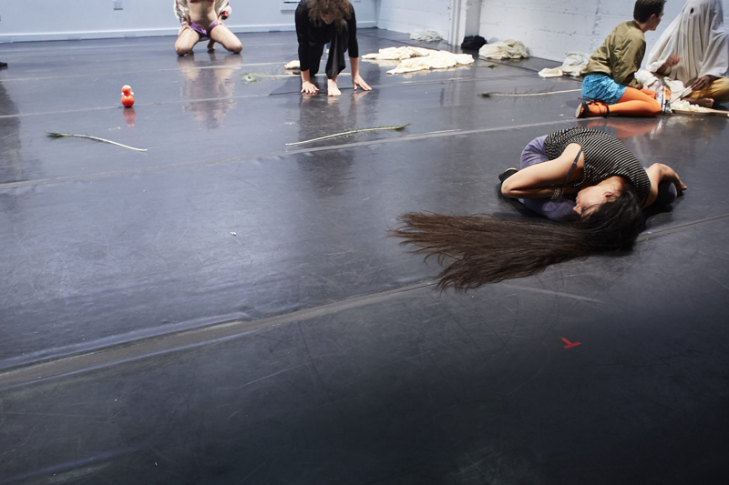 Upstanding Others at the CounterPulse Festival with Megan Young, jose e abad and Zulfikar Ali Bhutto, Tara Pandeya, Saulaman Schlegal, Nina Gasteva, Olga Tsvetkova, and Sasha Portyannikova. Photo: Alex Girard.