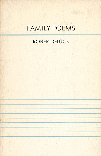 Cover of the first edition of Family Poems; Black Star Series, 1979.