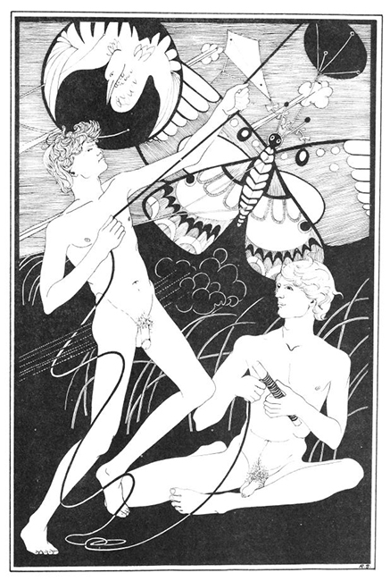 A drawing by Roger Stearns in Sebastian Quill No. 2, 1971. Courtesy Ithuriel's Spear Press.