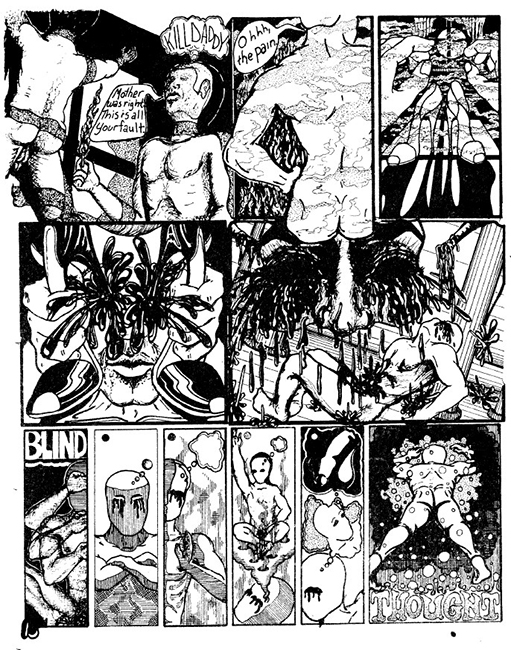 Excerpt from "Oedipus Ritz" by Rick Borg in Sebastian Quill No. 3, 1972. Courtesy Ithuriel’s Spear Press.