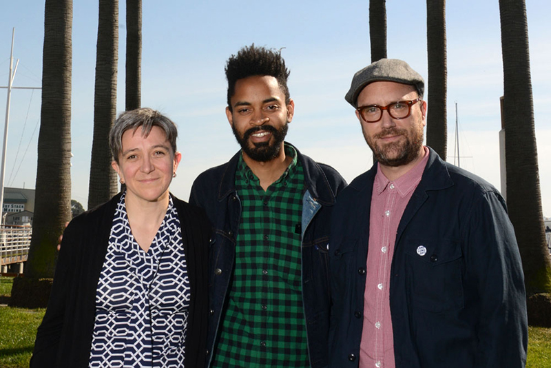 Oakland Community Land Trust, (L to R): Jen Collinn, Zachary Murray, Steve King.