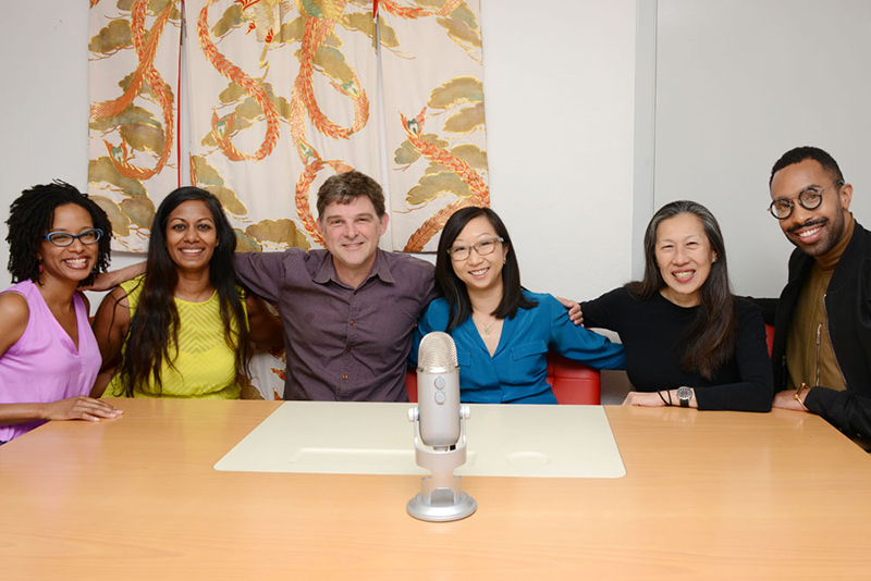 CAST. From left to right: Tyese Wortham, Suneetha Venigalla, Owen Levin, Catherine Nguyen, Moy Eng, Matthew McTire.