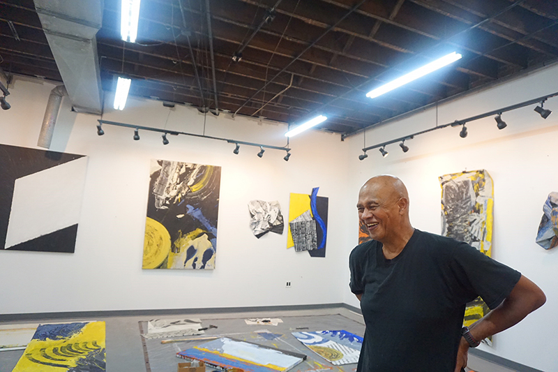 Allie McGhee in his studio.