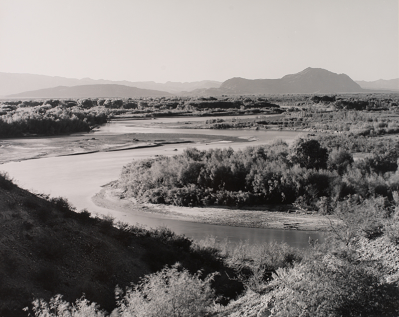 Laura Gilpin, Rio Grande Just Above Confluence with the Rio Conchos, 1947; Joseph M. Cohen Family Collection, New York.