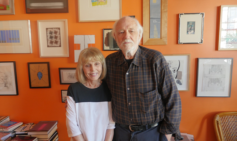 Constance Lewallen and Mac McGinnes in Mac's San Francisco apartment. Photo: Gordon Faylor.
