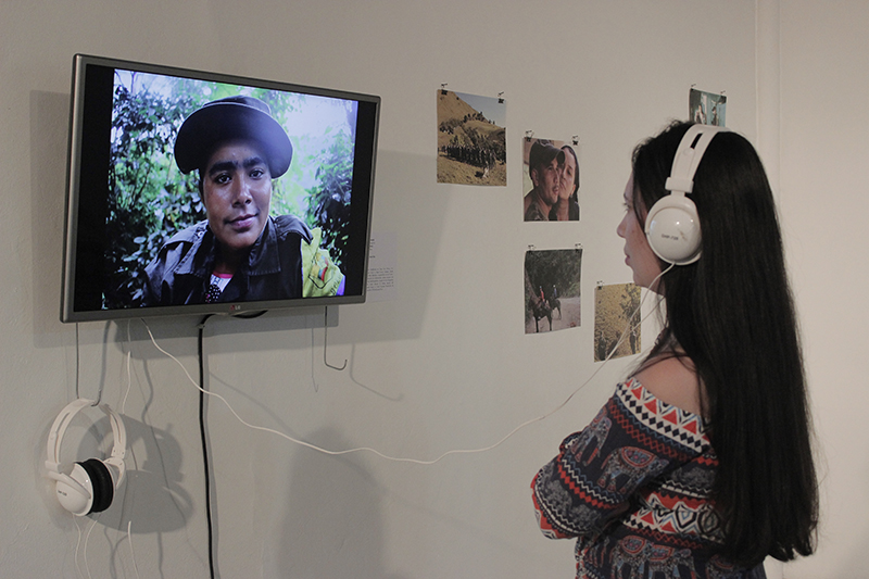 Exhibit of Ivo Aichenbaum’s and Jhon Martinez’s photo documentary at C3P. Photo credit: Fundación Casa Tres Patios.