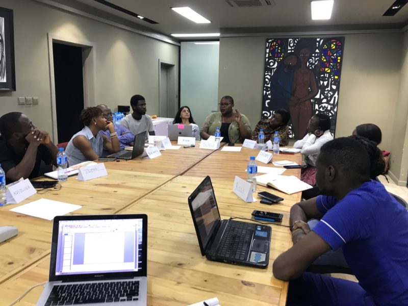 An arts reporting workshop in Lagos. Photo: Siddhartha Mitter