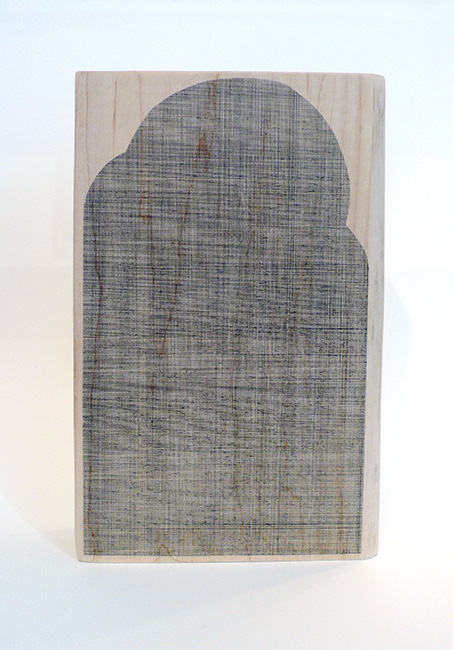 Wayne Smith, Sun Creature, 2019, ink on hardwood.