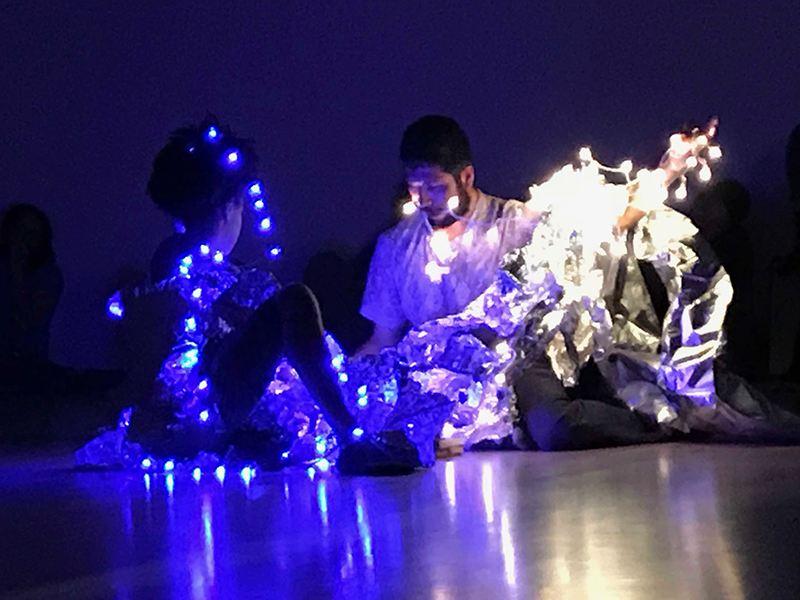 Randy Reyes and Stephanie Hewett in performance.