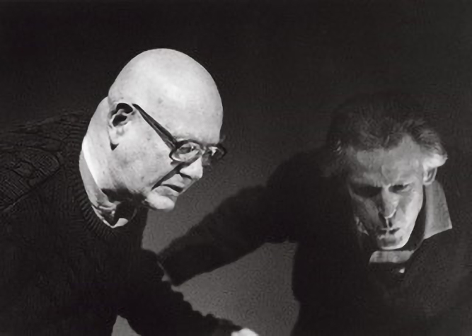 Bill Berkson and Philip Whalen’s birthday celebration, 1995. Courtesy of Connie Lewallen.