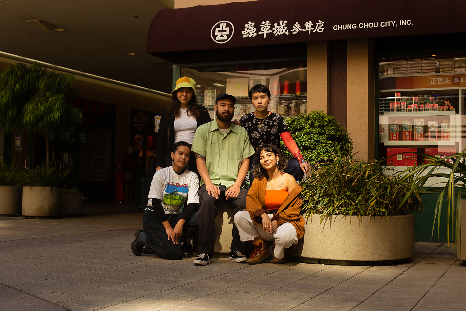 Drea, Lena, Richard, Rene, and Fiz; Chinatown, Oakland.