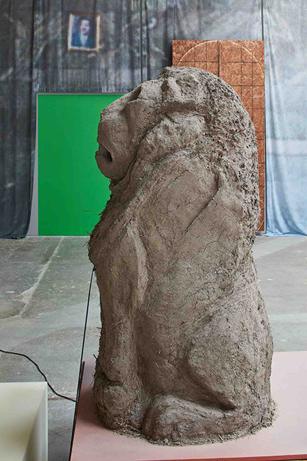 Abbas Akhavan, cast for a folly, 2019; installation view, CCA Wattis Institute; Courtesy of the artist; Catriona Jeffries, Vancouver; and The Third Line, Dubai; Photo: Johnna Arnold.