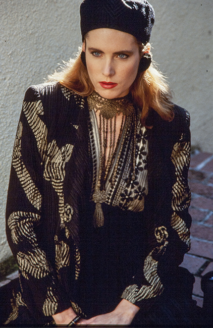 Marian Clayden, Ensemble with Toaster-Print Coat, ca. 1986